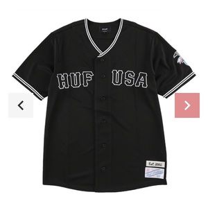 Huf baseball jersey size large